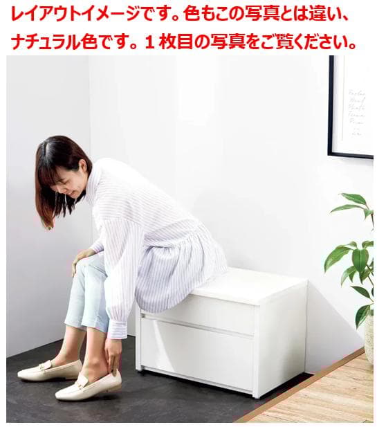 [dinos] 耐荷重100kg！日本製 収納庫付ベンチ 引出幅60奥行41cm