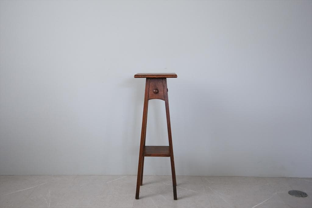 英国アンティーク木製フラワースタンド/花台/燭台/飾り棚サイドテーブル89-21