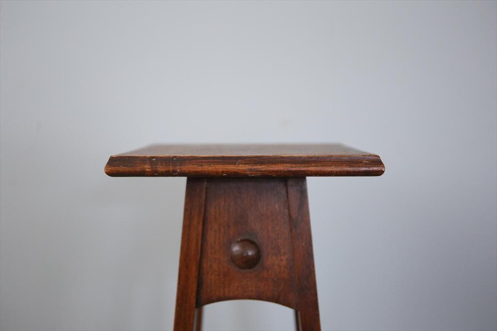 英国アンティーク木製フラワースタンド/花台/燭台/飾り棚サイドテーブル89-21