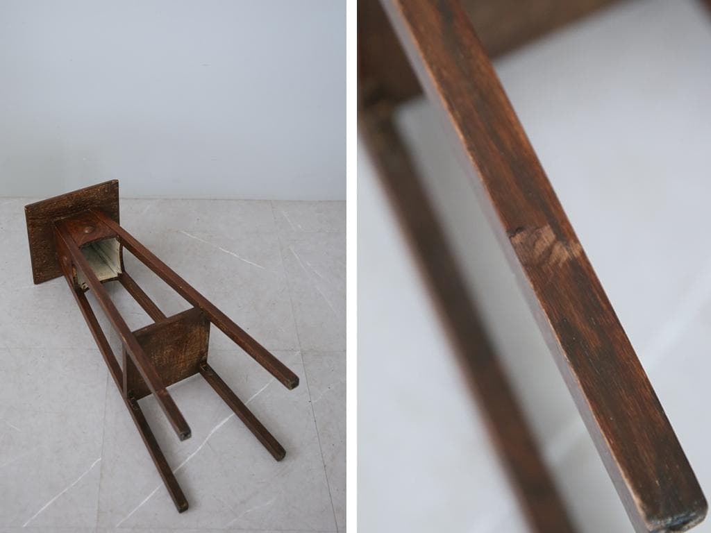 英国アンティーク木製フラワースタンド/花台/燭台/飾り棚サイドテーブル89-21