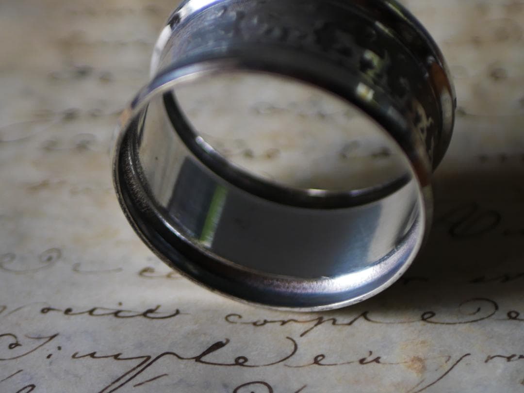 猫のナプキンリング　フランスアンティーク　ブロカントのある暮らし