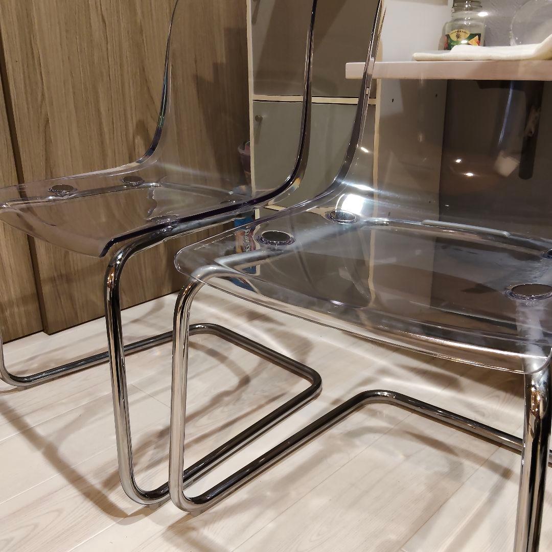 IKEA イケア⭐️TOBIAS トービアス 透明チェア　2脚