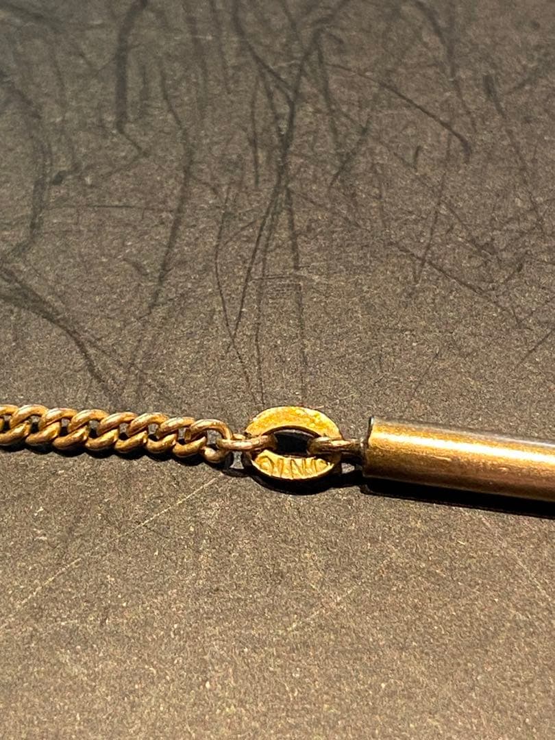 アンティークジュエリー　9金　ガーネット　ネックレスk