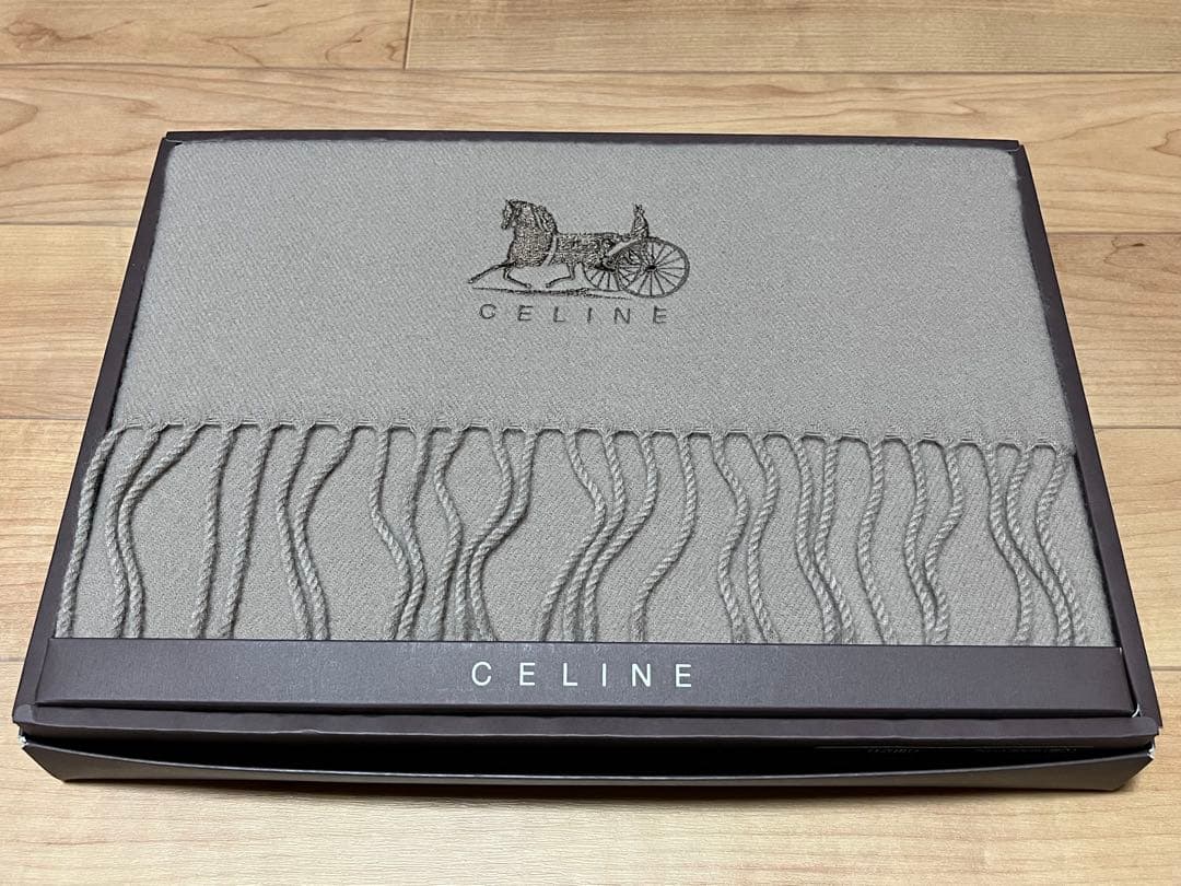 CELINE ウールブランケット 70x130cm