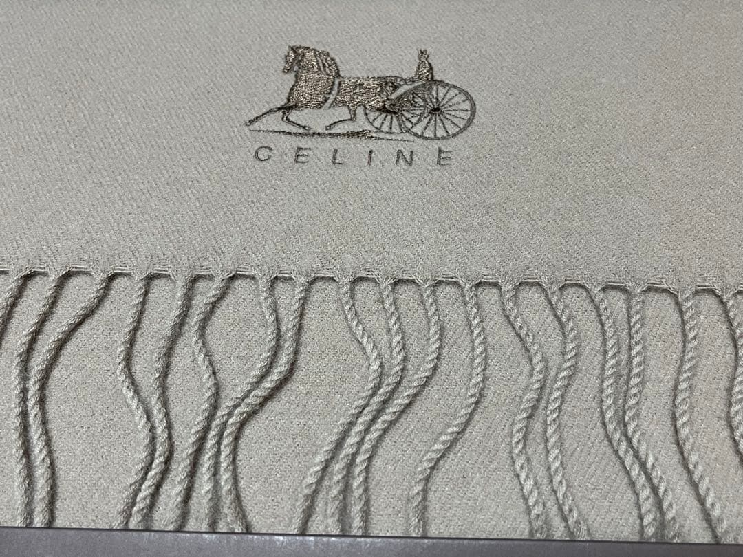 CELINE ウールブランケット 70x130cm