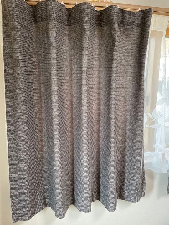 スタイリッシュ⭐︎グレーカーテン！