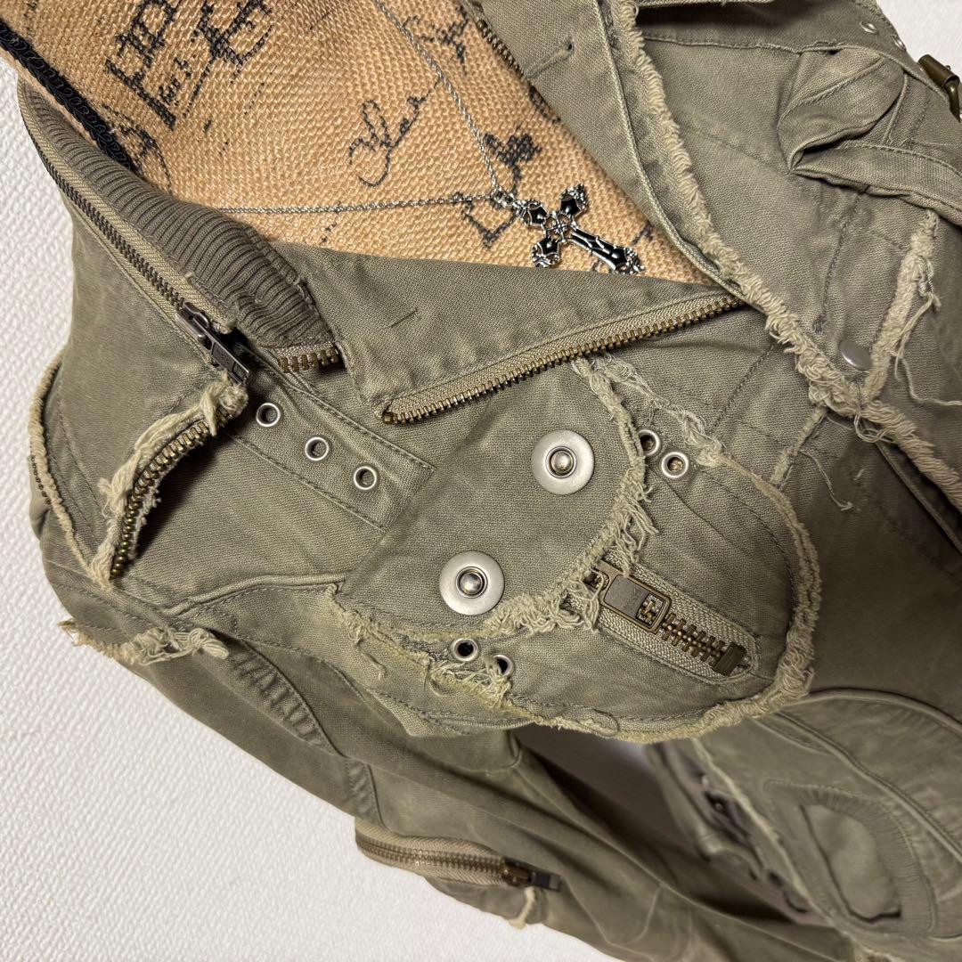 y2k 00s 平成 ギミック ミリタリージャケット