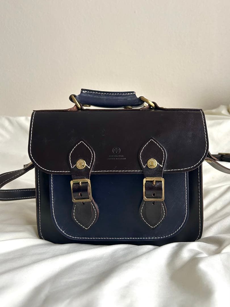 グレンロイヤル　サッチェルバッグ　9インチ　オーダーメイド