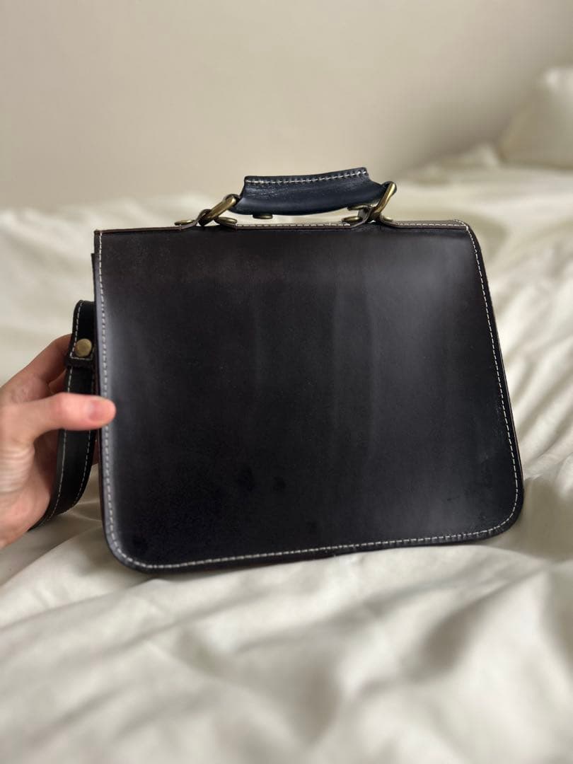 グレンロイヤル　サッチェルバッグ　9インチ　オーダーメイド