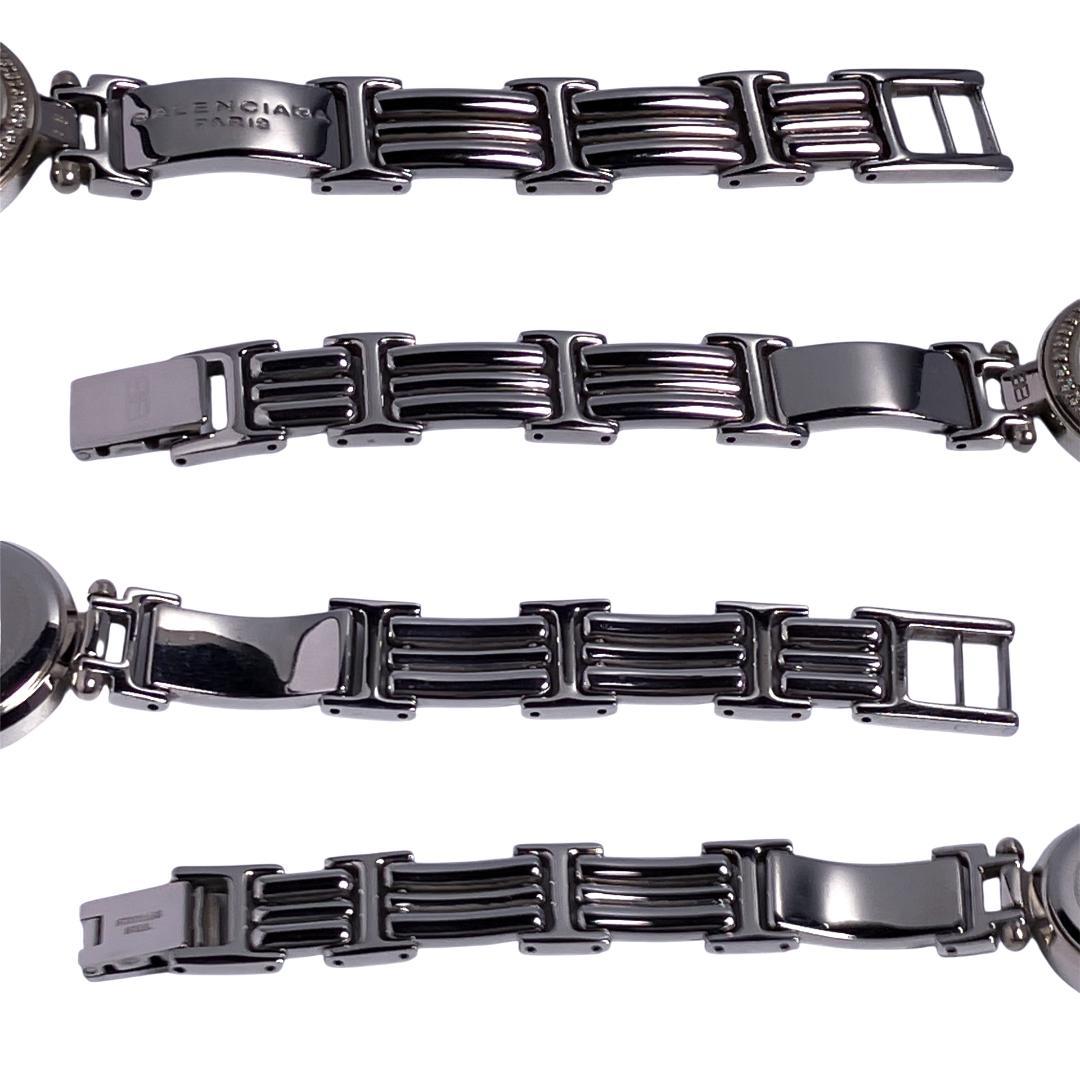 【新品電池/稼働】バレンシアガ 12Pダイヤ 腕時計 ストーンベゼル レディース