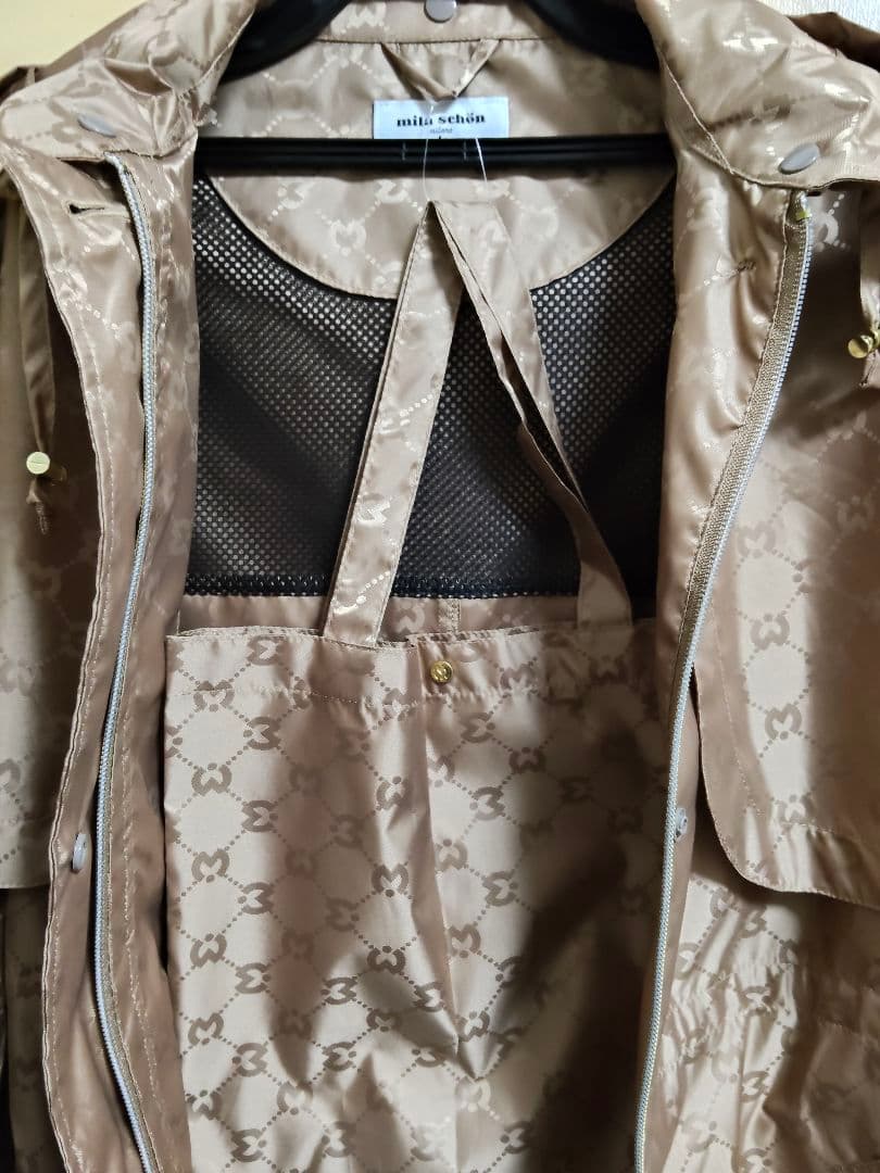 mila schon【ミラ・ショーン】トレンチコート兼レインコート(Ｍ〜Ｌ)新作