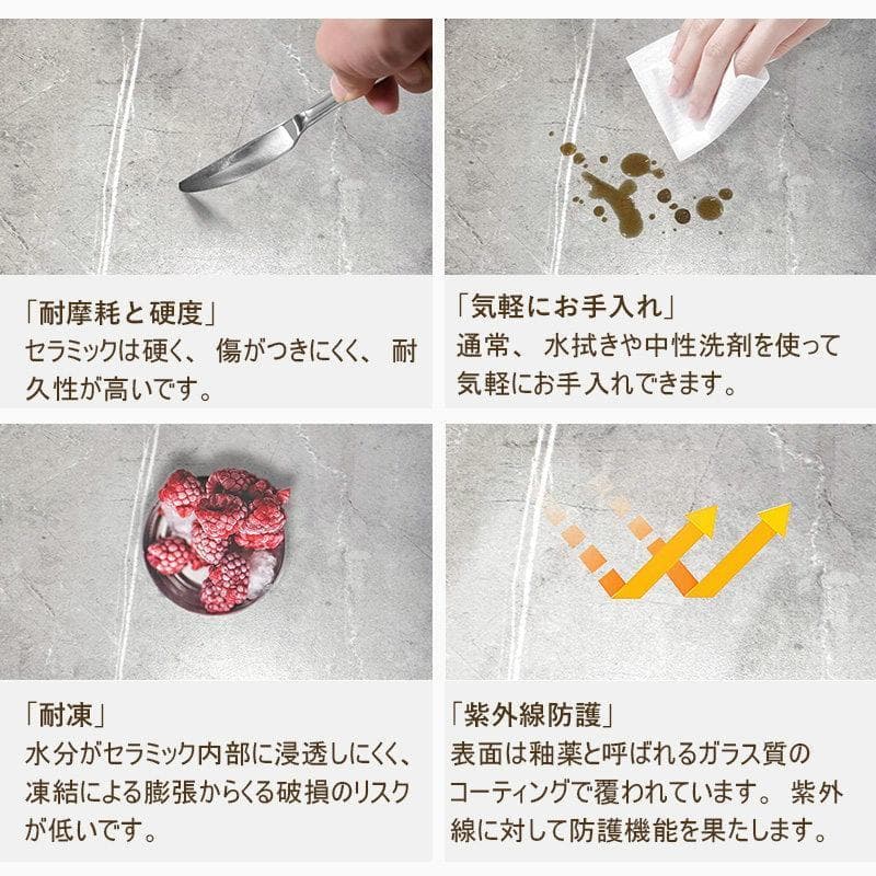 ゆりっこんす新品セラミックダイニングテーブル ホワイト160CM 高級感