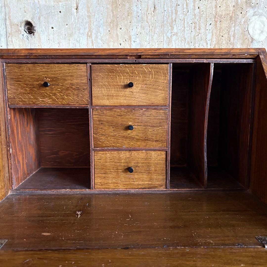 アンティーク　ライティングビューロー　ヴィンテージ　レトロ　ライティングデスク