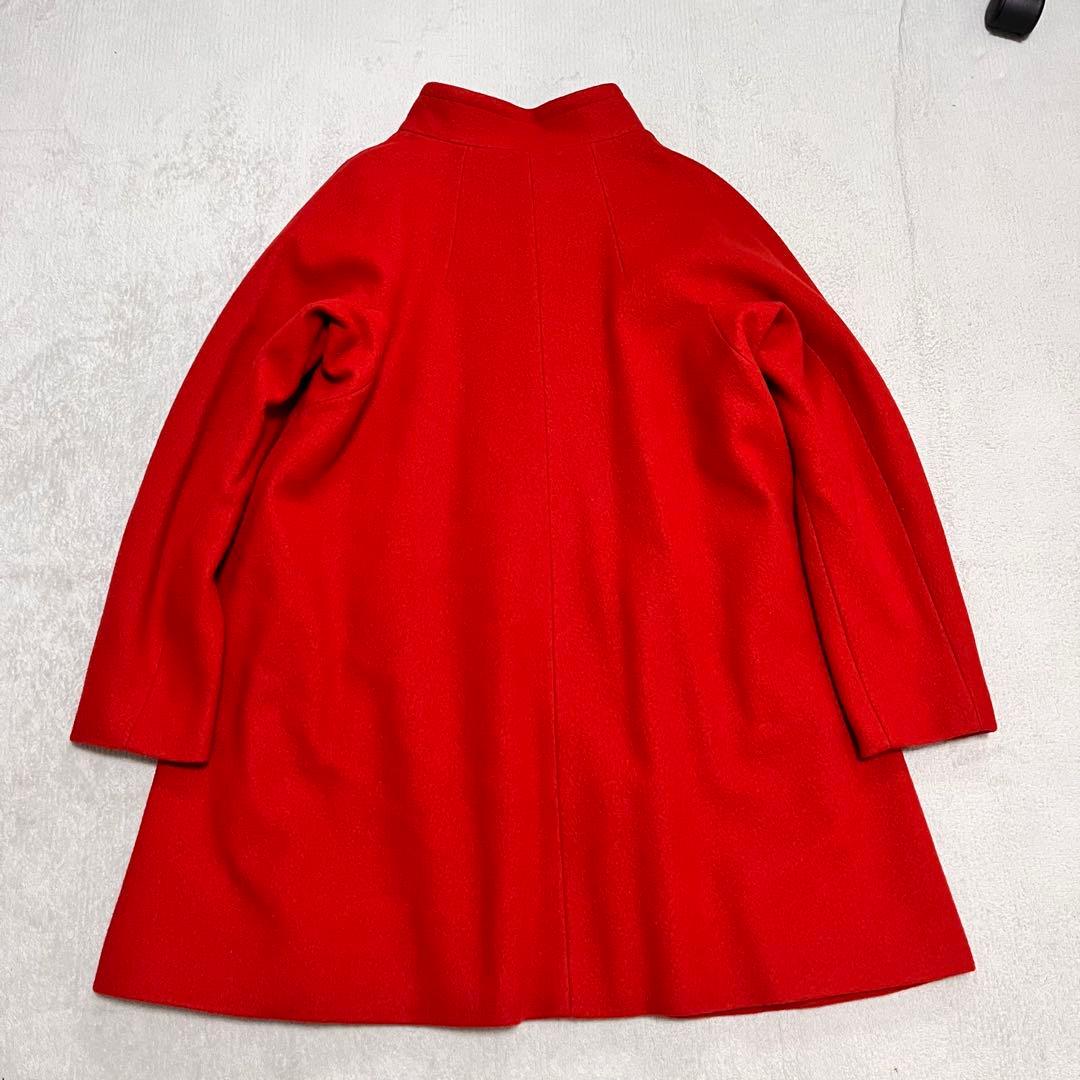 マッキントッシュロンドン　スタンドカラーコート　ウール　40 赤　ロングコート