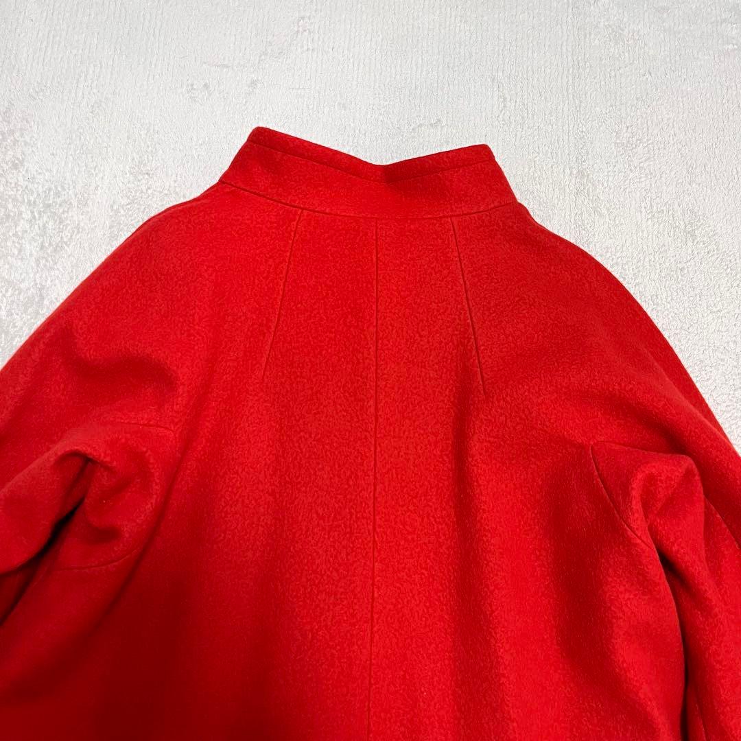 マッキントッシュロンドン　スタンドカラーコート　ウール　40 赤　ロングコート