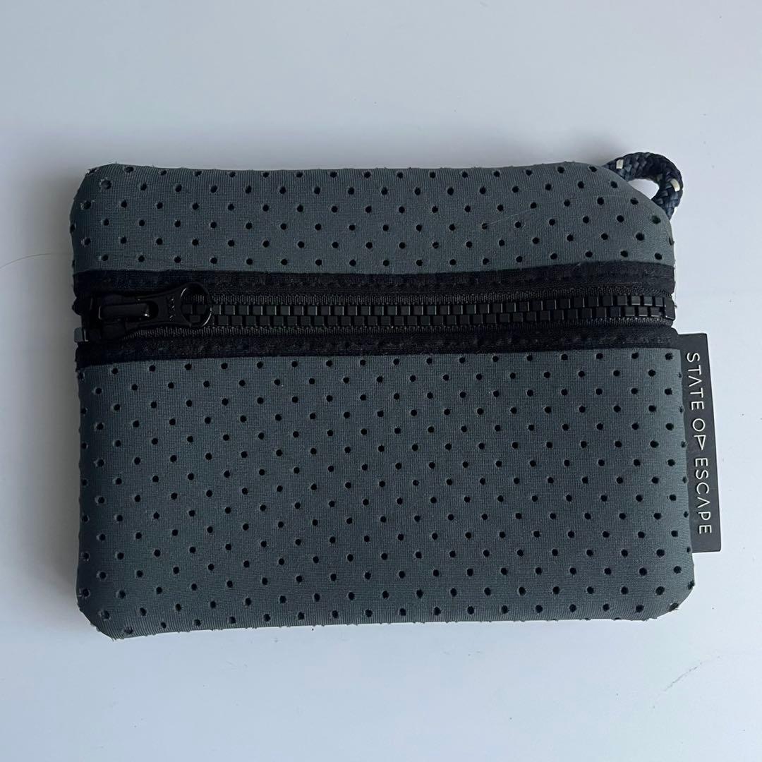 ✨美品✨　STATE OF ESCAPE トートバッグ　ポーチ付き　グレー