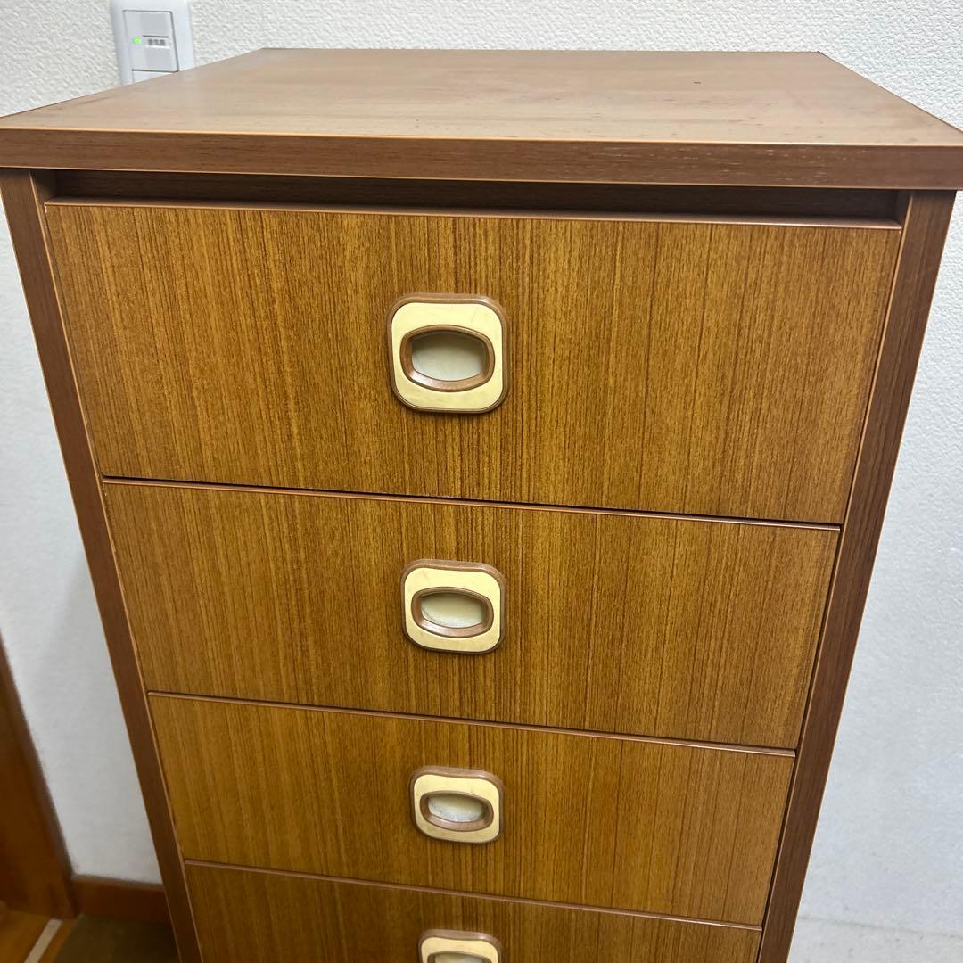 チェスト　タンス　7段　木目　昭和レトロ