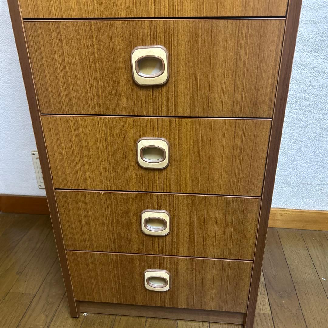チェスト　タンス　7段　木目　昭和レトロ