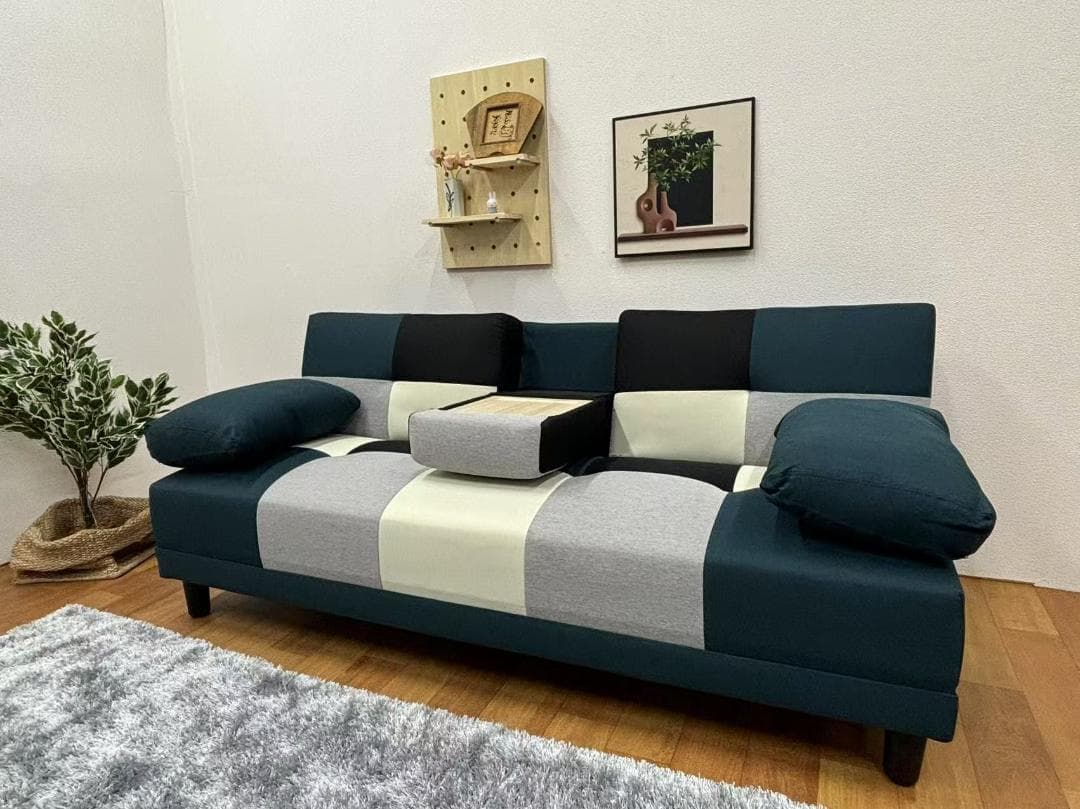 新品 ソファー ソファ ソファーベッド おしゃれ 幅180cm テーブル付き