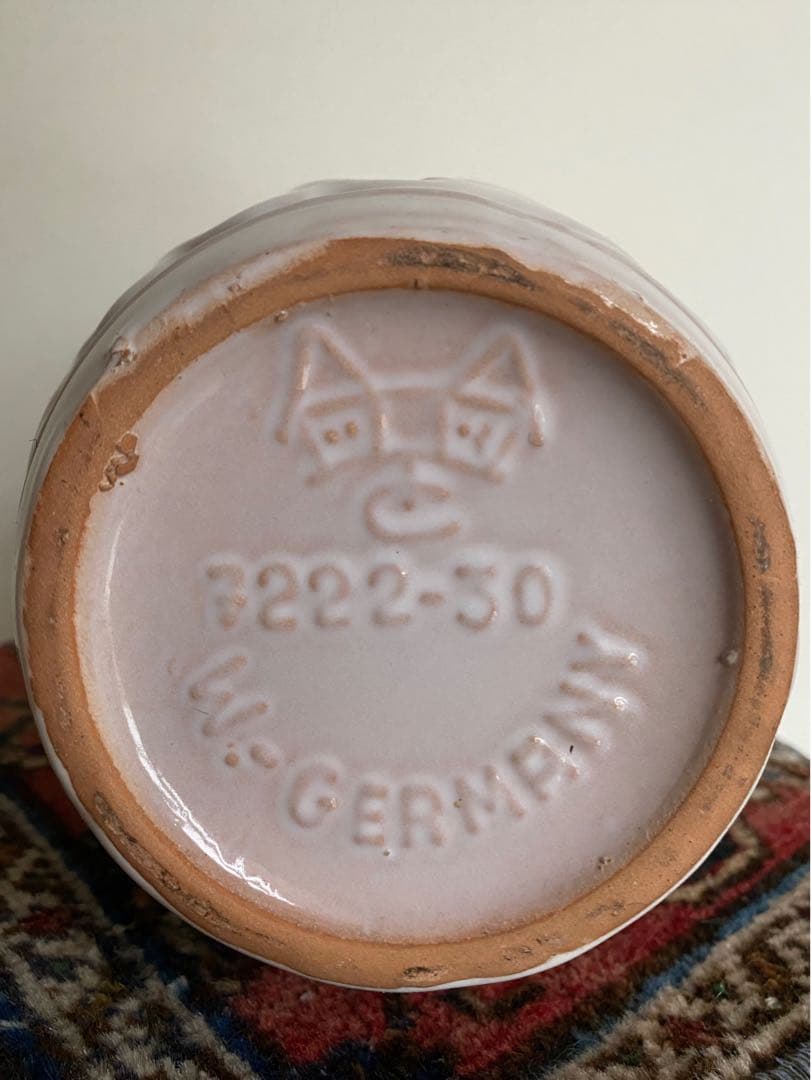 ドイツ アンティーク ビンテージ 花瓶 フラワーベース デッドストック 美品②