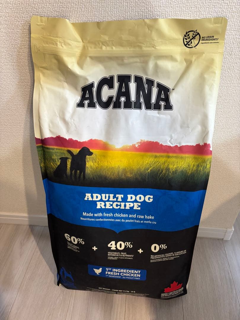 アカナ　アダルトドッグレシピ　11.４キロ