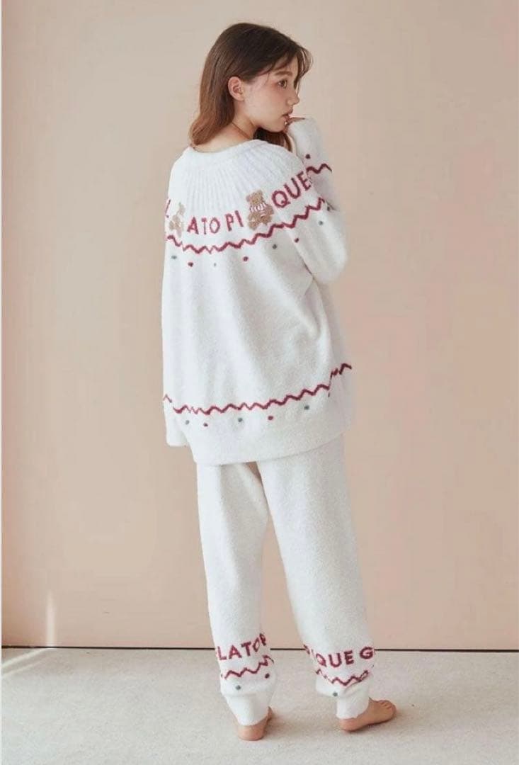 ジェラートピケ【新品未使用】 ノルディックプルオーバー＆ロングパンツ