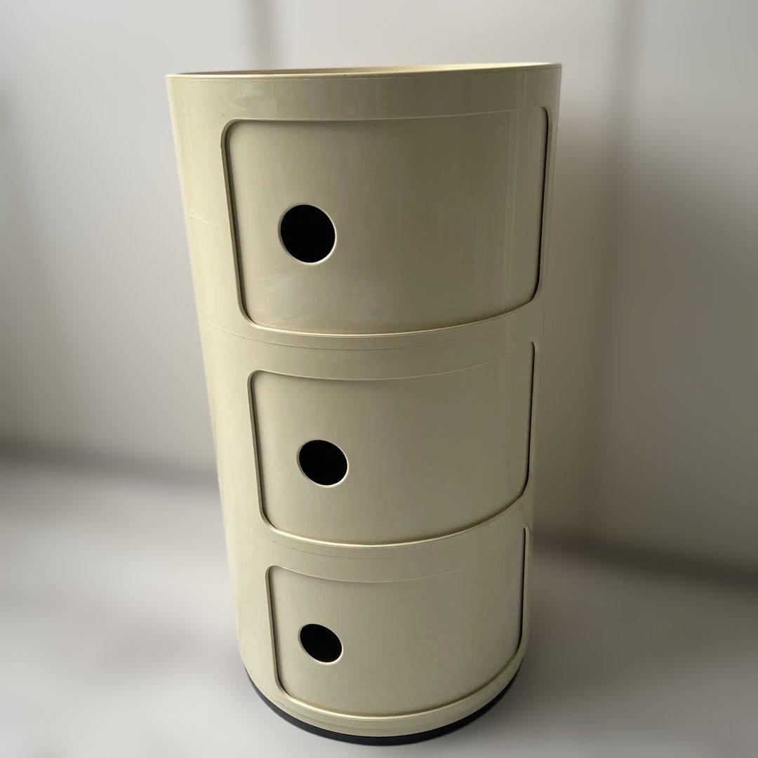 正規品　Kartellカルテル　コンポニビリ 3段 ホワイト　キャビネット　収納