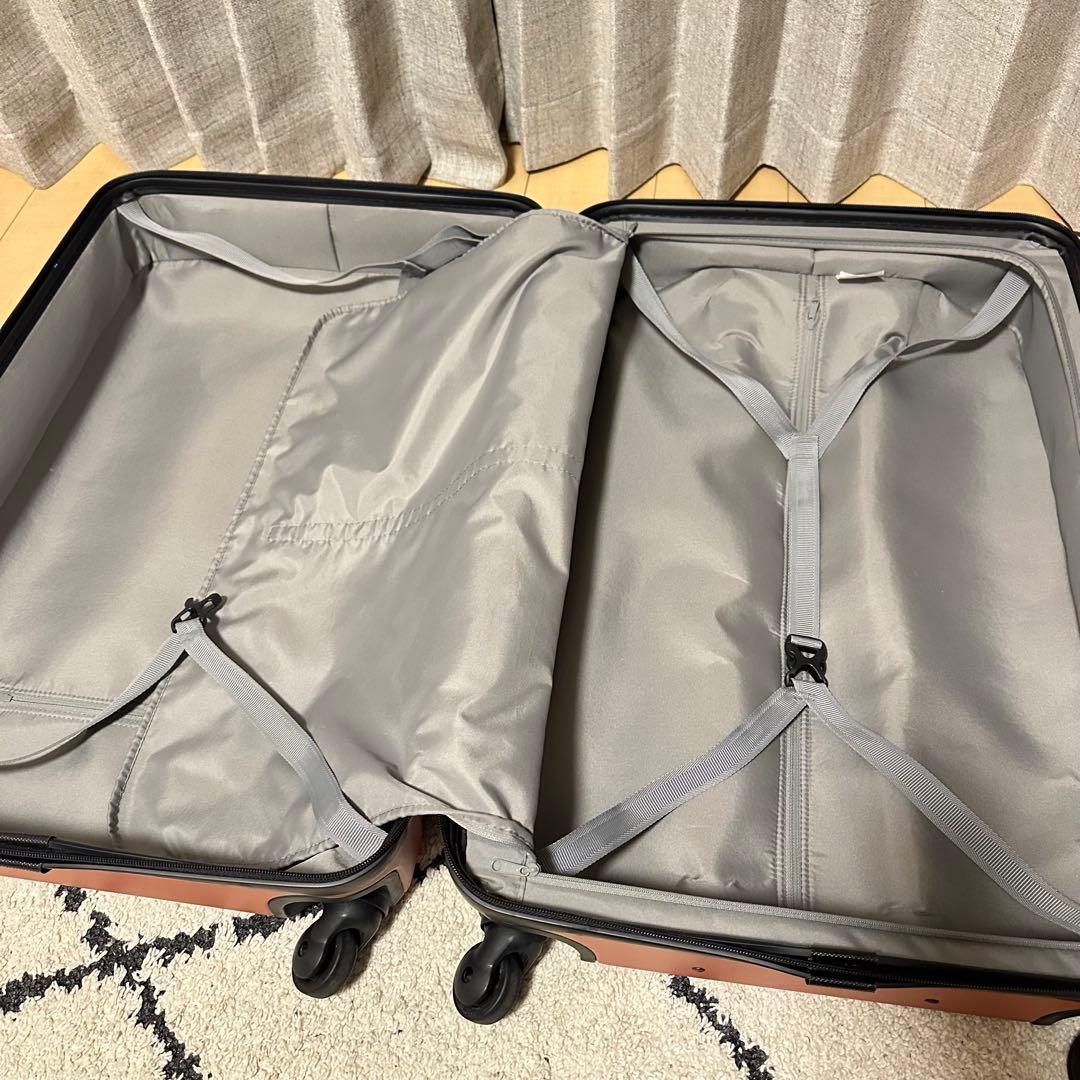 無印良品　キャリーケース　60L オレンジ系　大容量