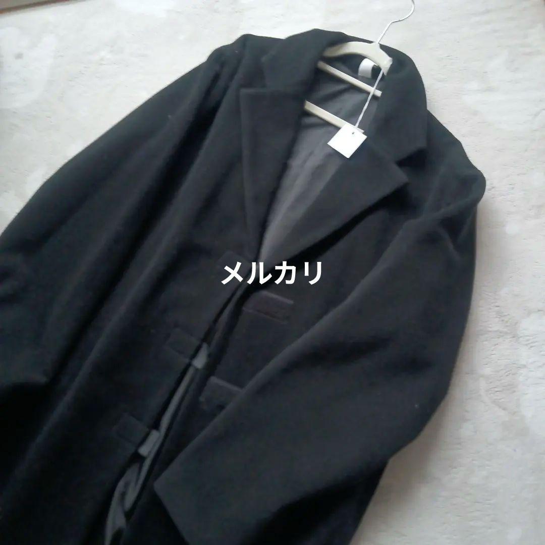 ム*ん様 Ki㈱ヴァンクイシュ.イタリア製ロングコート黒フォーマル高級