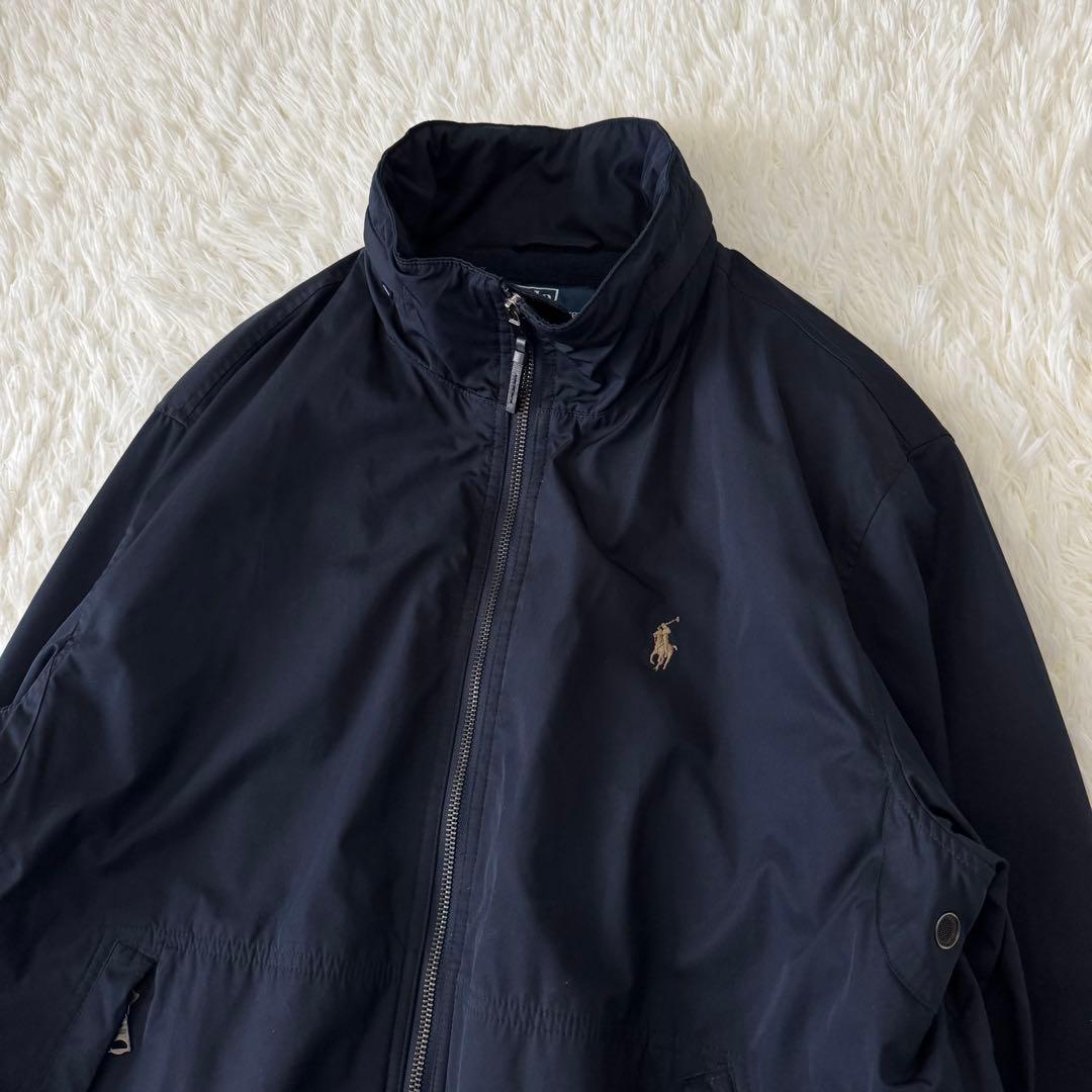 ポロバイラルフローレン 中綿ブルゾン メンズ L サイズ ポニー刺繍 フード欠損