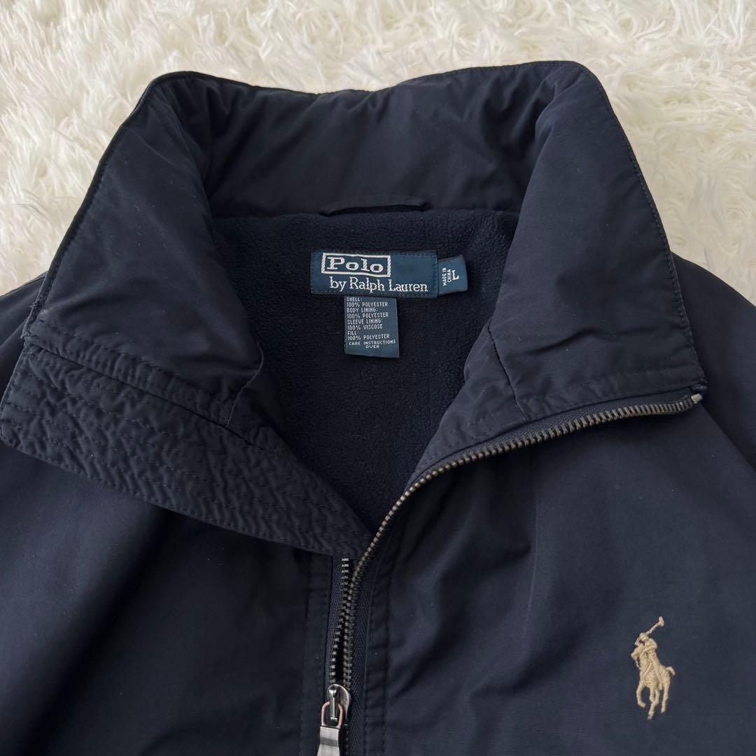 ポロバイラルフローレン 中綿ブルゾン メンズ L サイズ ポニー刺繍 フード欠損