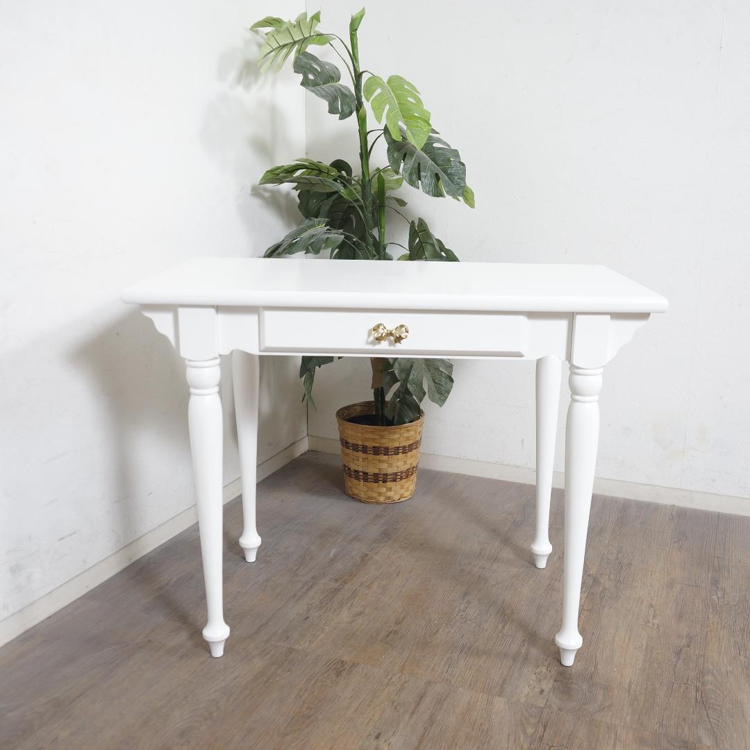 【新品】デスクテーブル　プリンセスデザイン　フェミニン　姫系　アウトレット