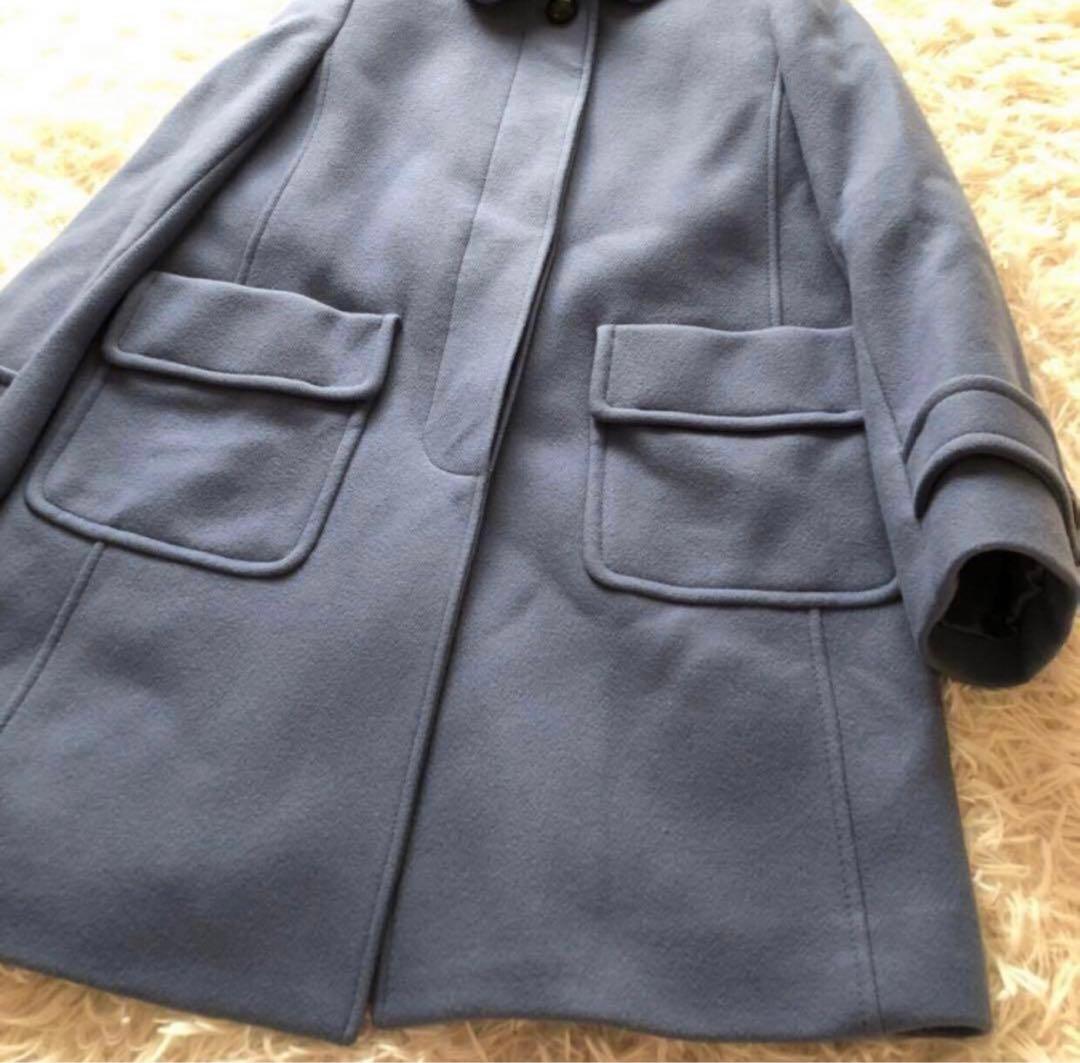 美品マッキントッシュフィロソフィー【38】メルトンステンカラーコート定価6.8万