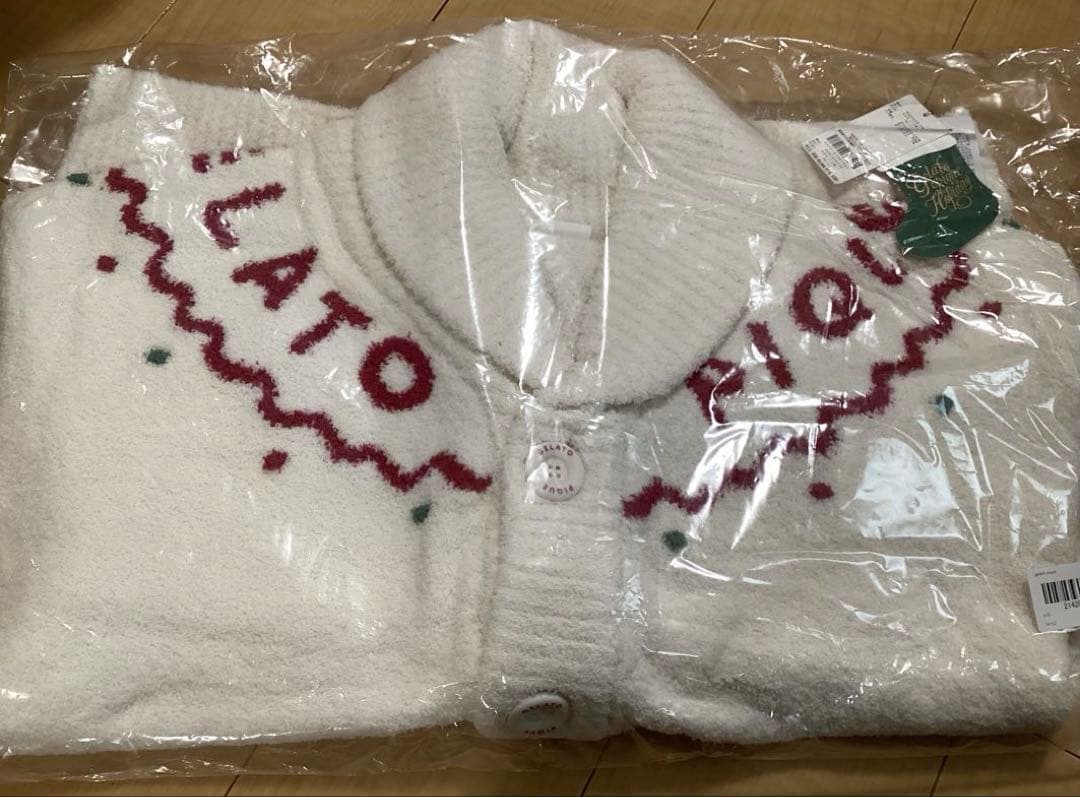 ジェラートピケ　HOLIDAY UNISEX ノルディックショールカーディガン