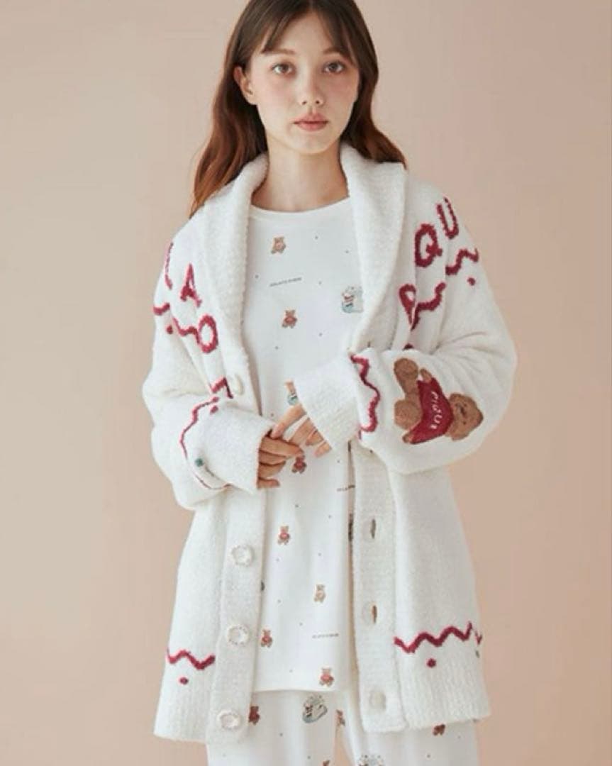 ジェラートピケ　HOLIDAY UNISEX ノルディックショールカーディガン