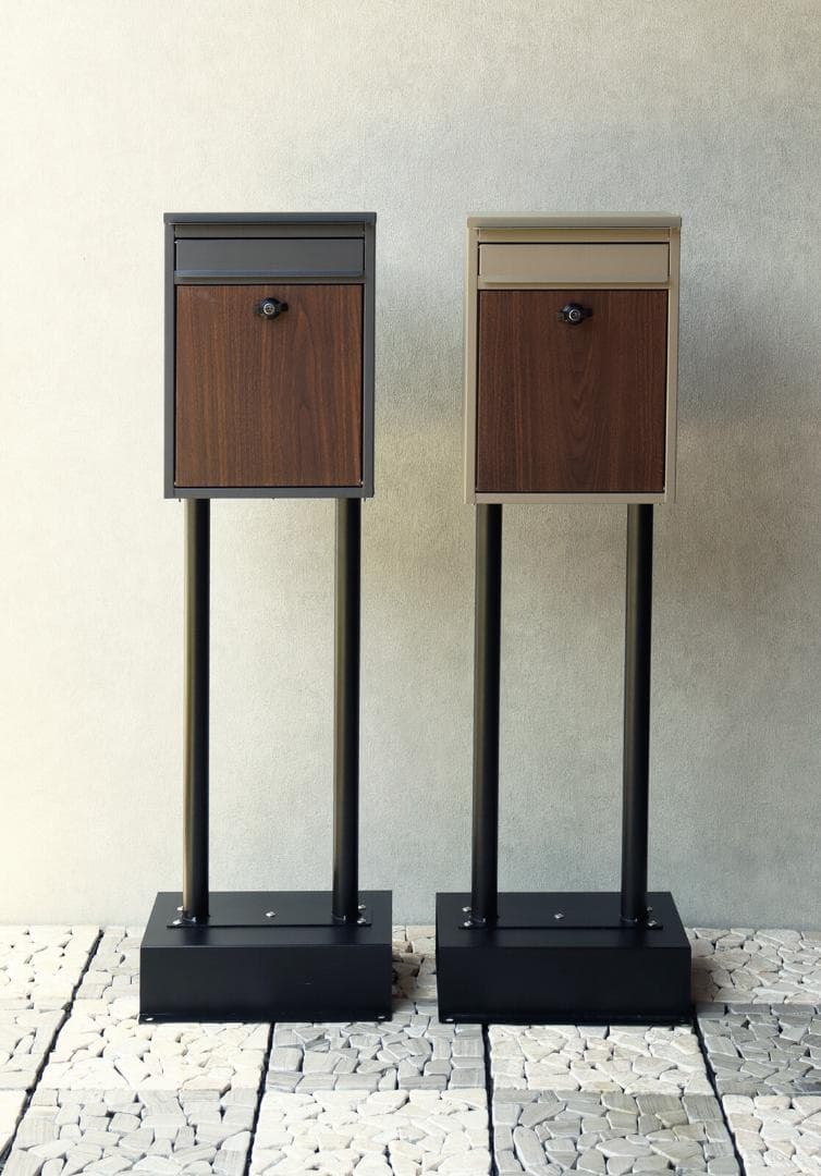 MJ PT SHN　スタンドポスト　郵便ポスト　グレー