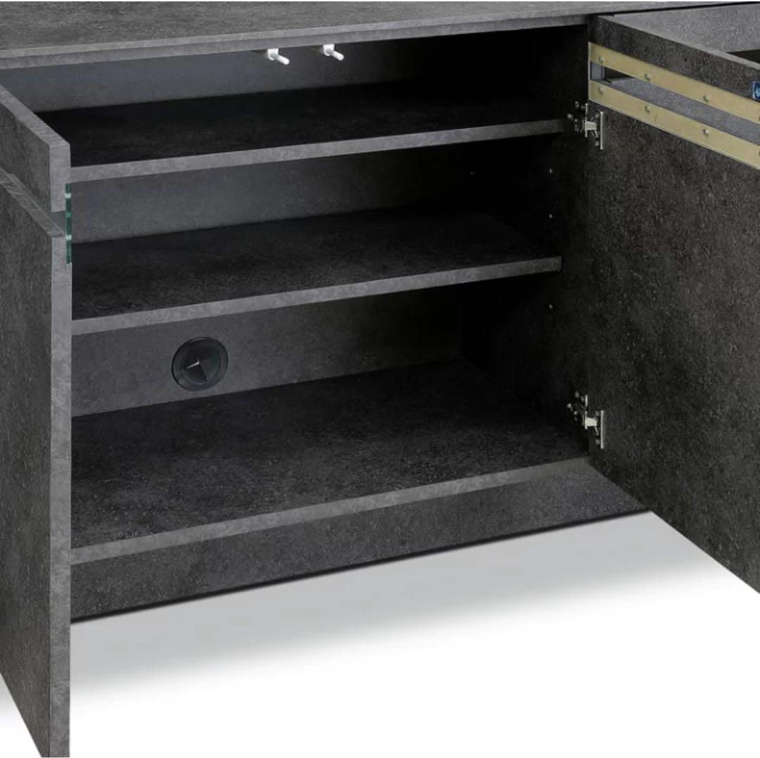 新品　テレビ台　グレー　セラミック柄　収納　テレビボード　B家具