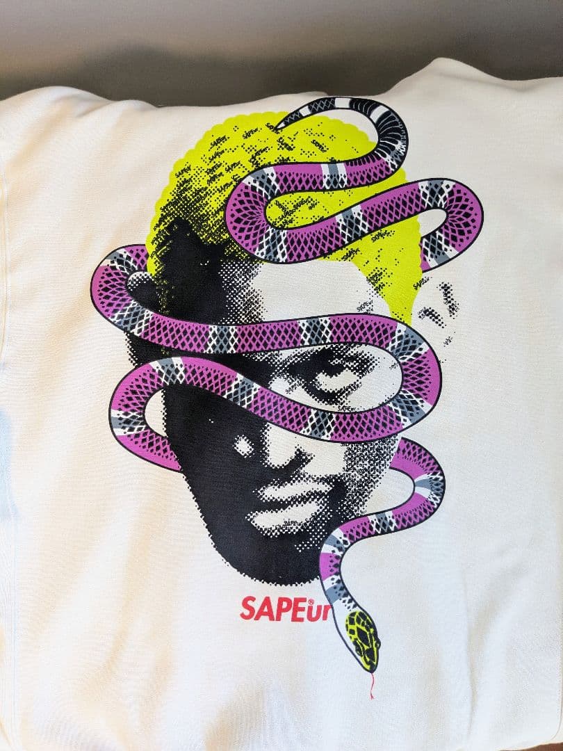 SAPEur デニスロッドマン パーカー 蛇 白 L 限定デザイン
