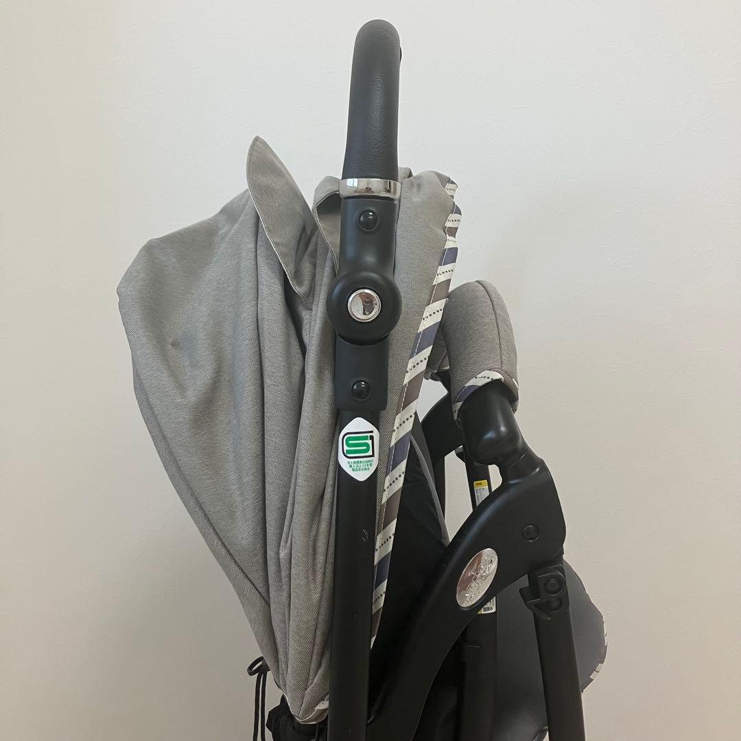 Aprica ラクーナエアーコンパクト グレー ベビーカー持ち手レザー ★美品