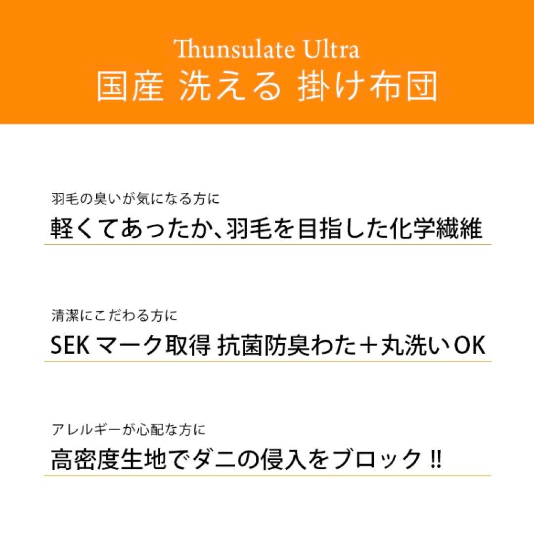 【実物あり】美品 日本製 洗える 掛け布団 セミダブル 防ダニ 抗菌 防臭 羽毛
