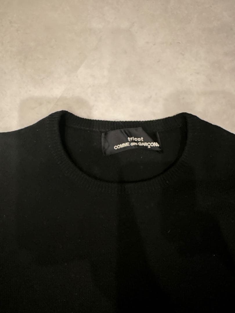 Comme des Garçons ブラック クルーネックセーター
