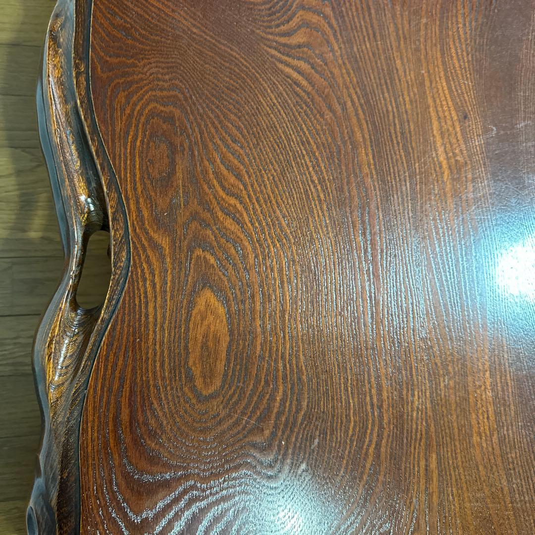 天然木　一枚板座卓