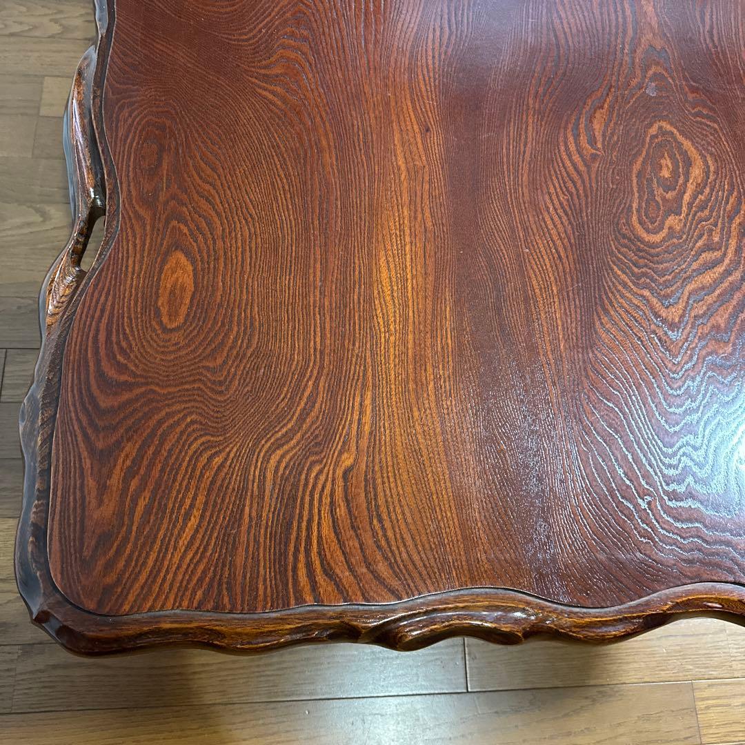 天然木　一枚板座卓