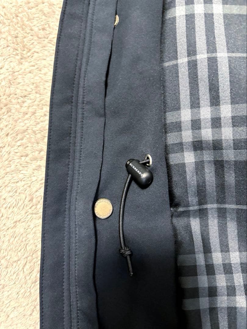 美品【BURBERRY GOLF】ステンカラーコート/ノバチェック/大きめ/LL