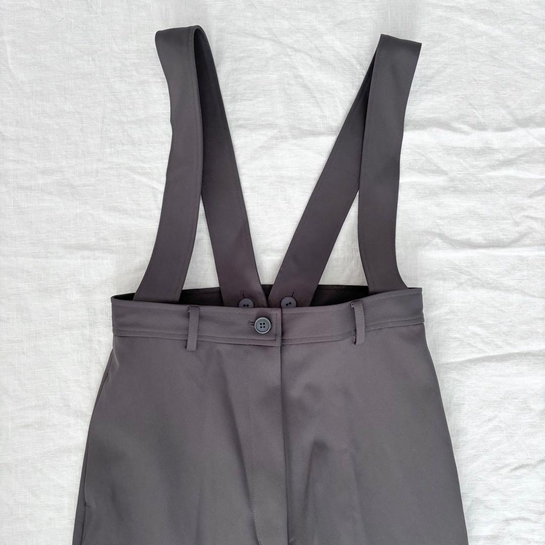 美品　ETRE TOKYO サスペンダーワイドパンツ