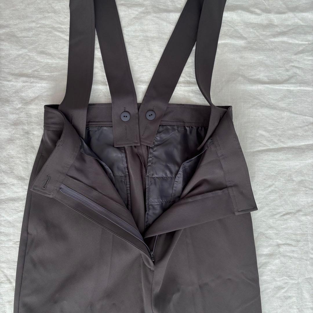 美品　ETRE TOKYO サスペンダーワイドパンツ