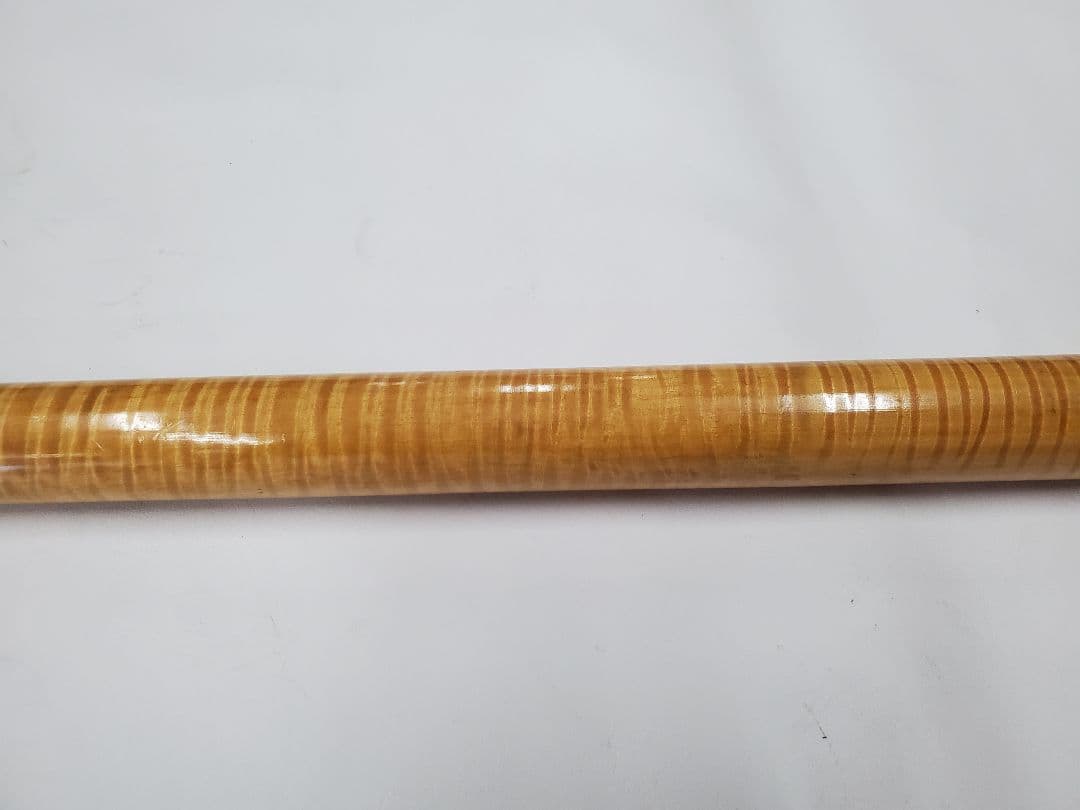 カーリーメープル　虎杢　トラ目　キュー　杖　材木　極トラ目