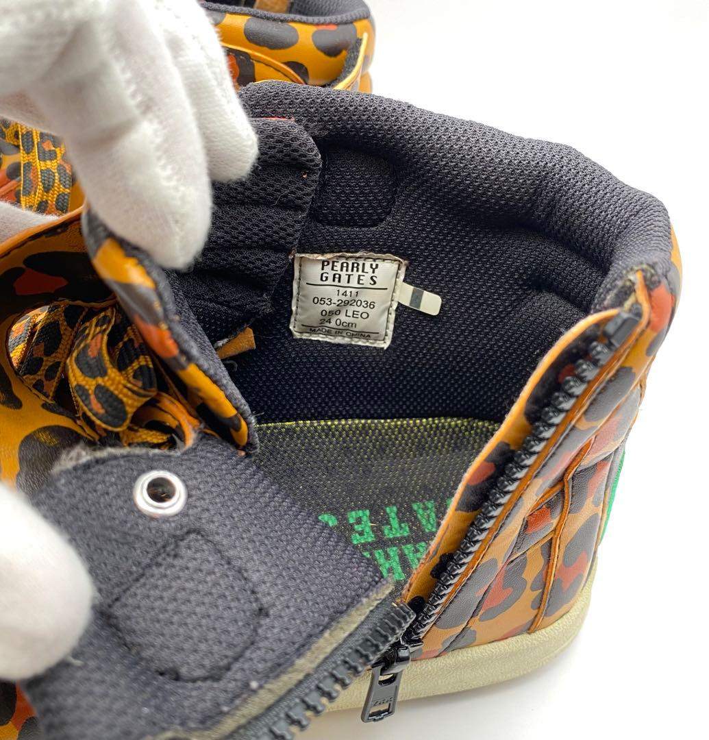 新品同様　極上美品　パーリーゲイツ　お買い得品　定価30,800円　綺麗ヒョウ柄