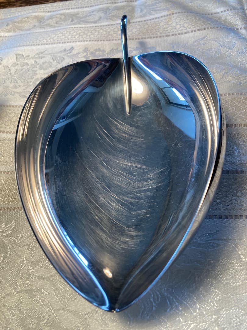 Christofle リーフ型皿 シルバー