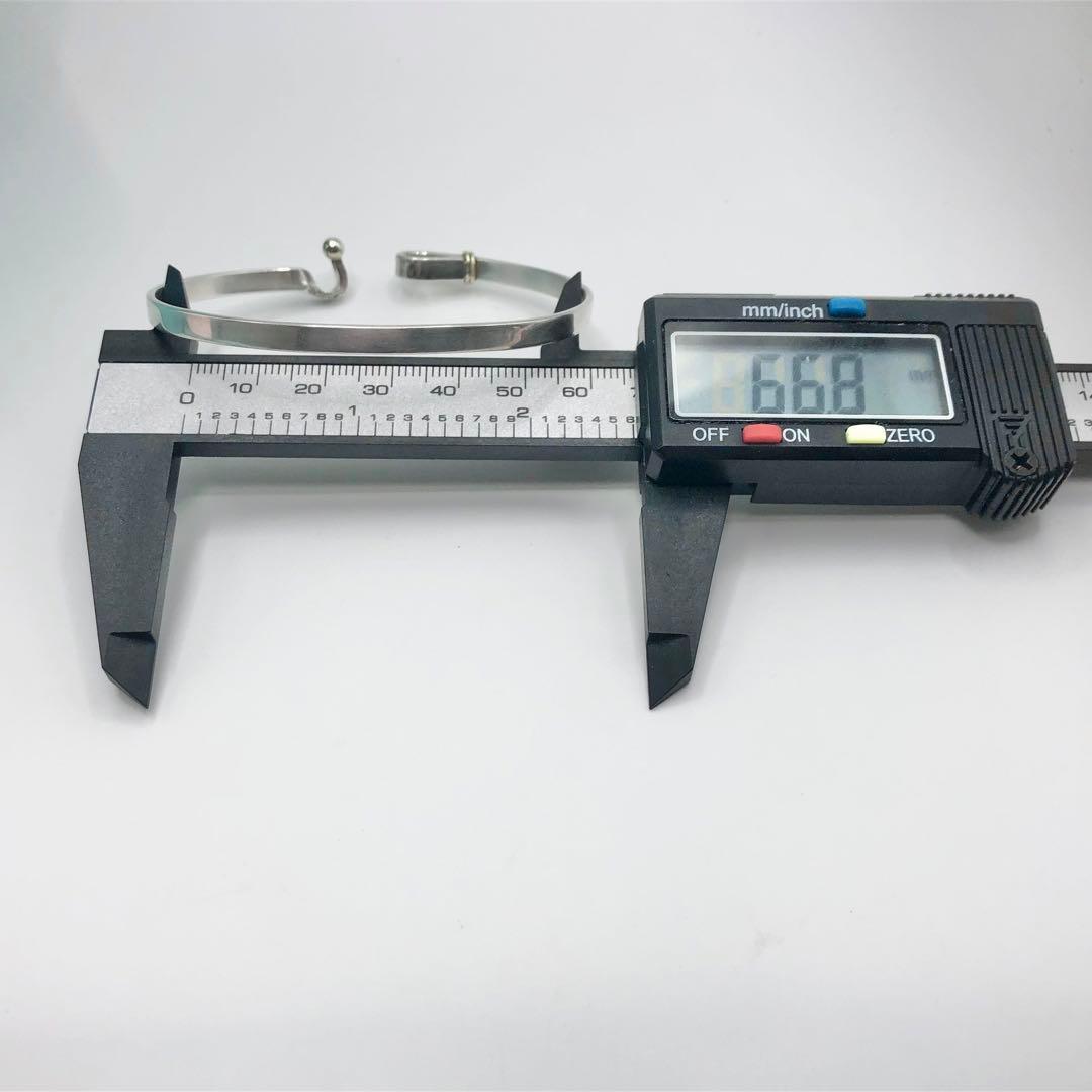 ティファニー　フック&アイ　コンビ　バングル　750×925 保存袋付き